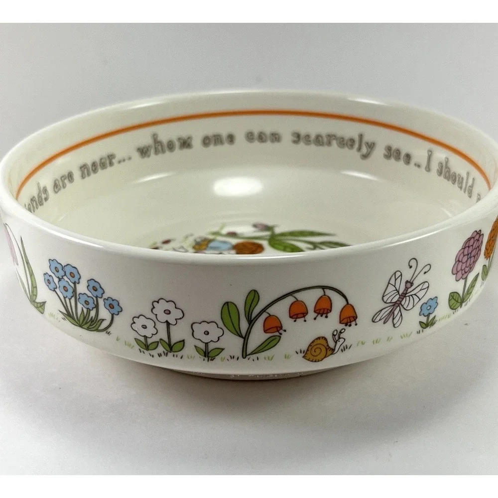 LENOX Gentle Friends 1970s VINTAGE Children's Baby 3pc SET Plate Bowl Cup Granny